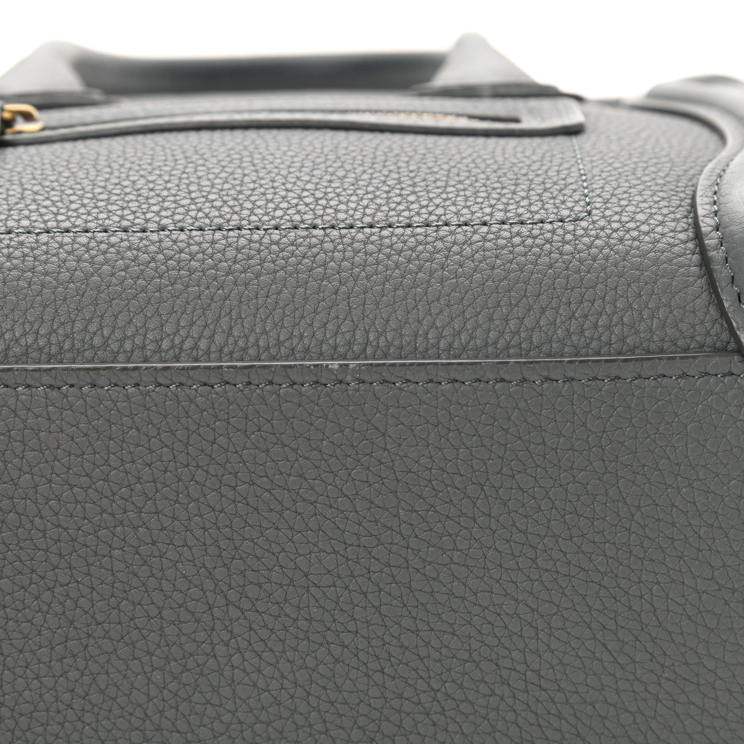 Celine Baby Drummed Calfskin Nano Luggage Kohl 9 of 10