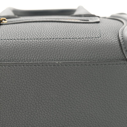 Celine Baby Drummed Calfskin Nano Luggage Kohl 9 of 10