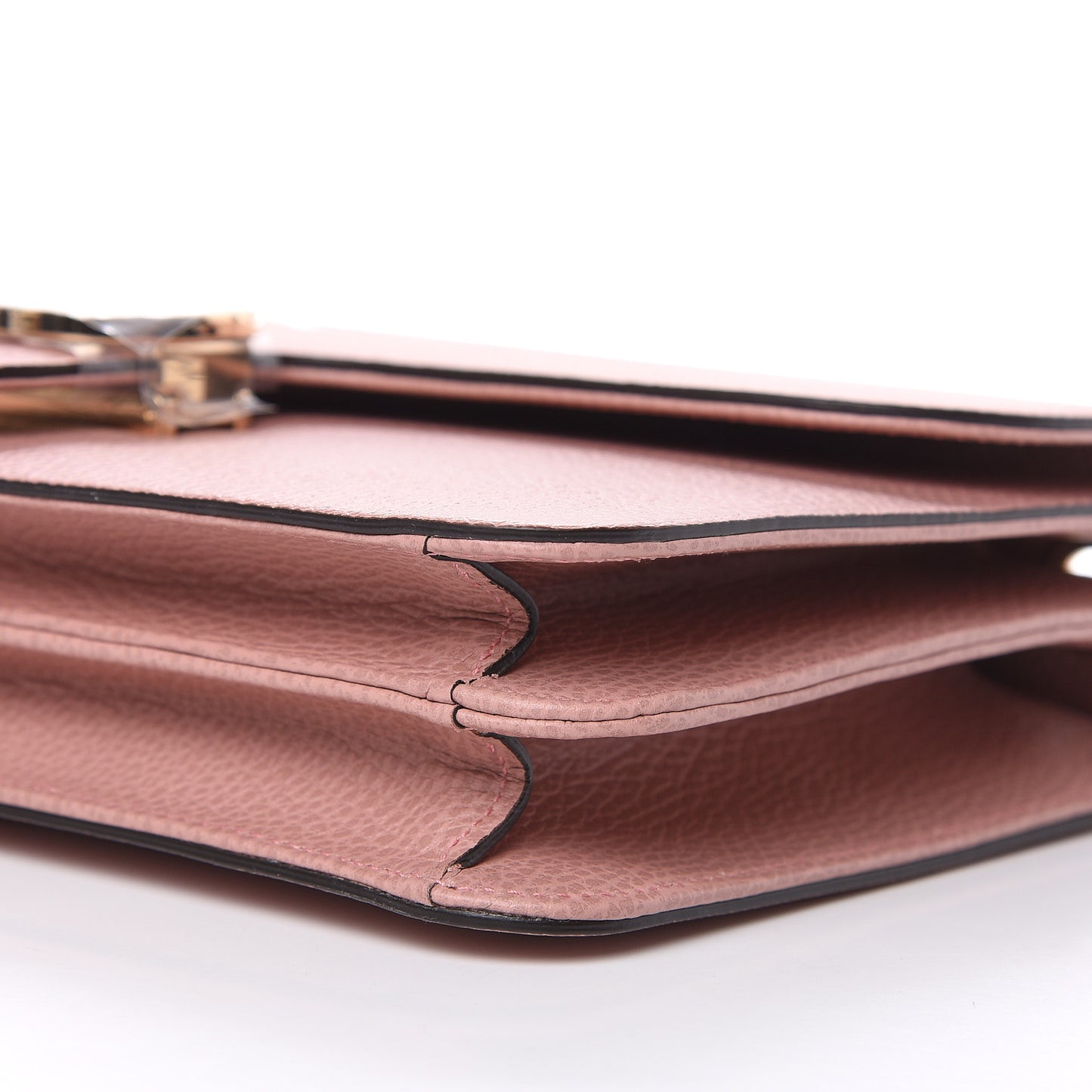 Dollar Calfskin Interlocking G Shoulder Bag Soft Pink