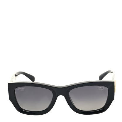 Chanel Acetate Rectangle Sunglasses 5507-A Black 2 of 8
