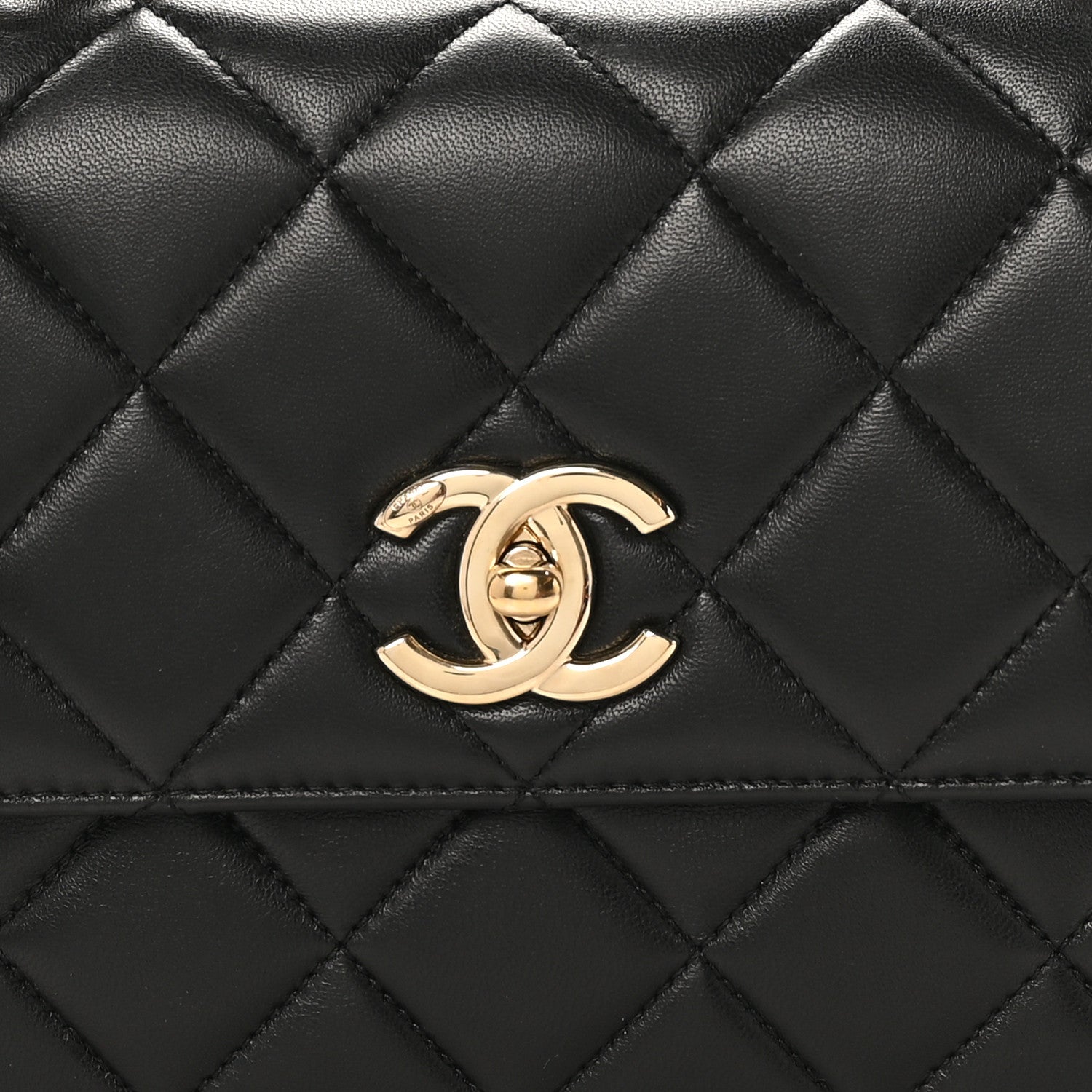 Chanel Lambskin Quilted Small Trendy CC Dual Handle Flap Bag Black 8 of 11