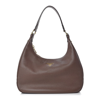 Prada Vitello Daino Hobo Cacao 1 of 13