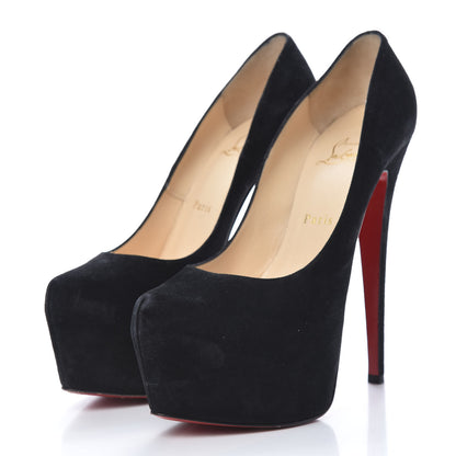 Christian Louboutin Suede Daffodile 160 Pumps Black 38.5 3 of 13
