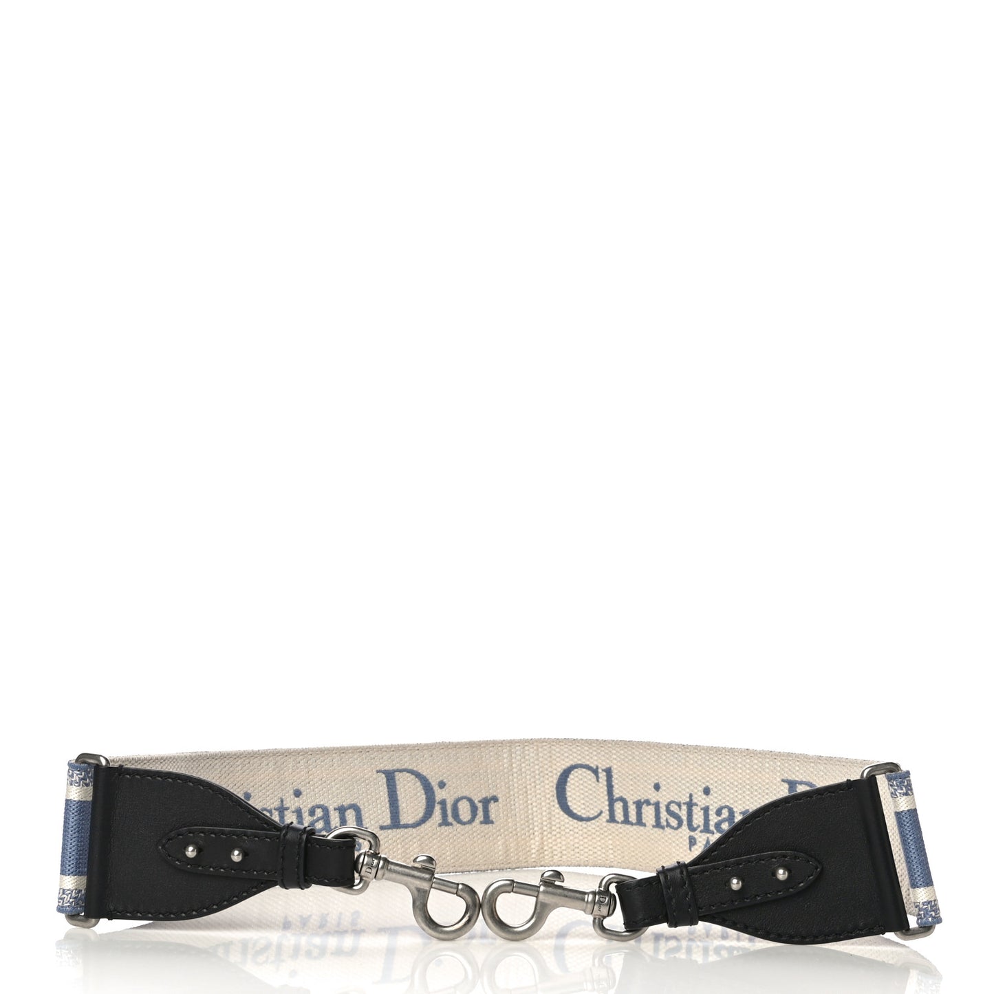 Canvas Embroidered Shoulder Strap Light Blue