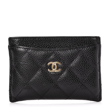 Chanel Caviar Quilted Card Holder Black 1 of 9