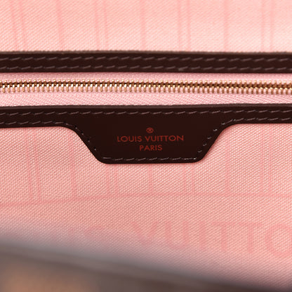 Louis Vuitton Damier Ebene Neo Neverfull MM Rose Ballerine 7 of 11