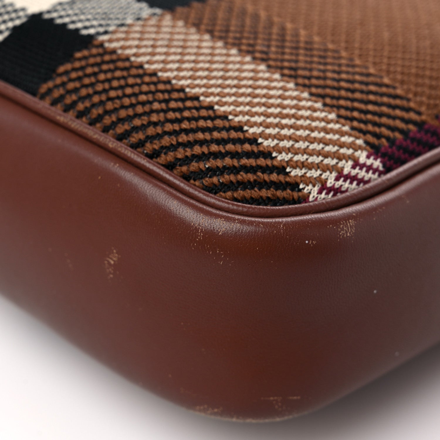 Burberry Calfskin Check Small Lola Camera Bag Dark Birch Brown 11 of 14