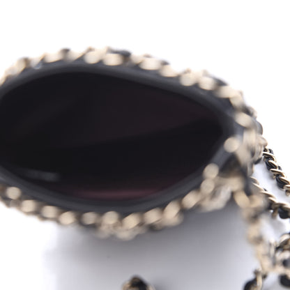 Chanel Lambskin Quilted Small Clutch With Chain Black 4 of 11