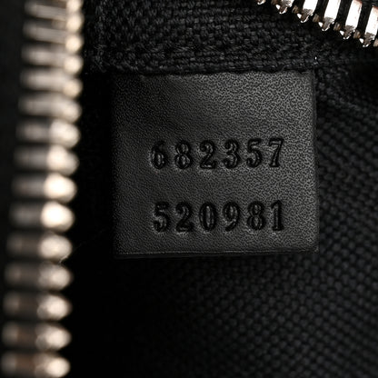Gucci GG Supreme Monogram Appia Calfskin Web Small Camera Messenger Bag Black Grey 7 of 11