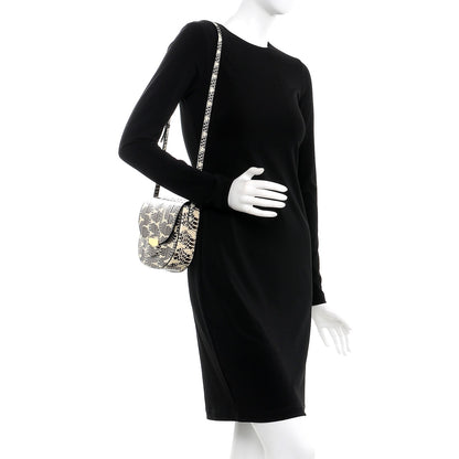 Celine Watersnake Small Trotteur Black White 2 of 8