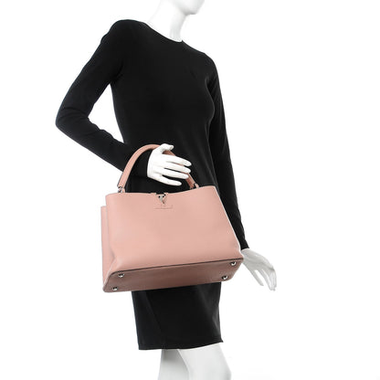 Louis Vuitton Taurillon Capucines MM Magnolia 2 of 7