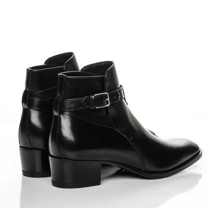 Saint Laurent Smooth Jodhpur Calfskin Blake Ankle Boots 36.5 Black 4 of 7