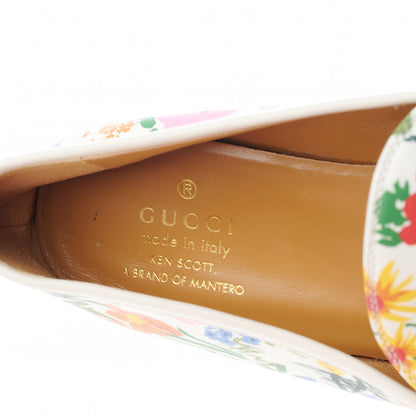 Gucci X KEN SCOTT Canvas Infinity Giardino d Apri Womens Jordaan Loafers 40 Ivory Pink Mystic White 7 of 8