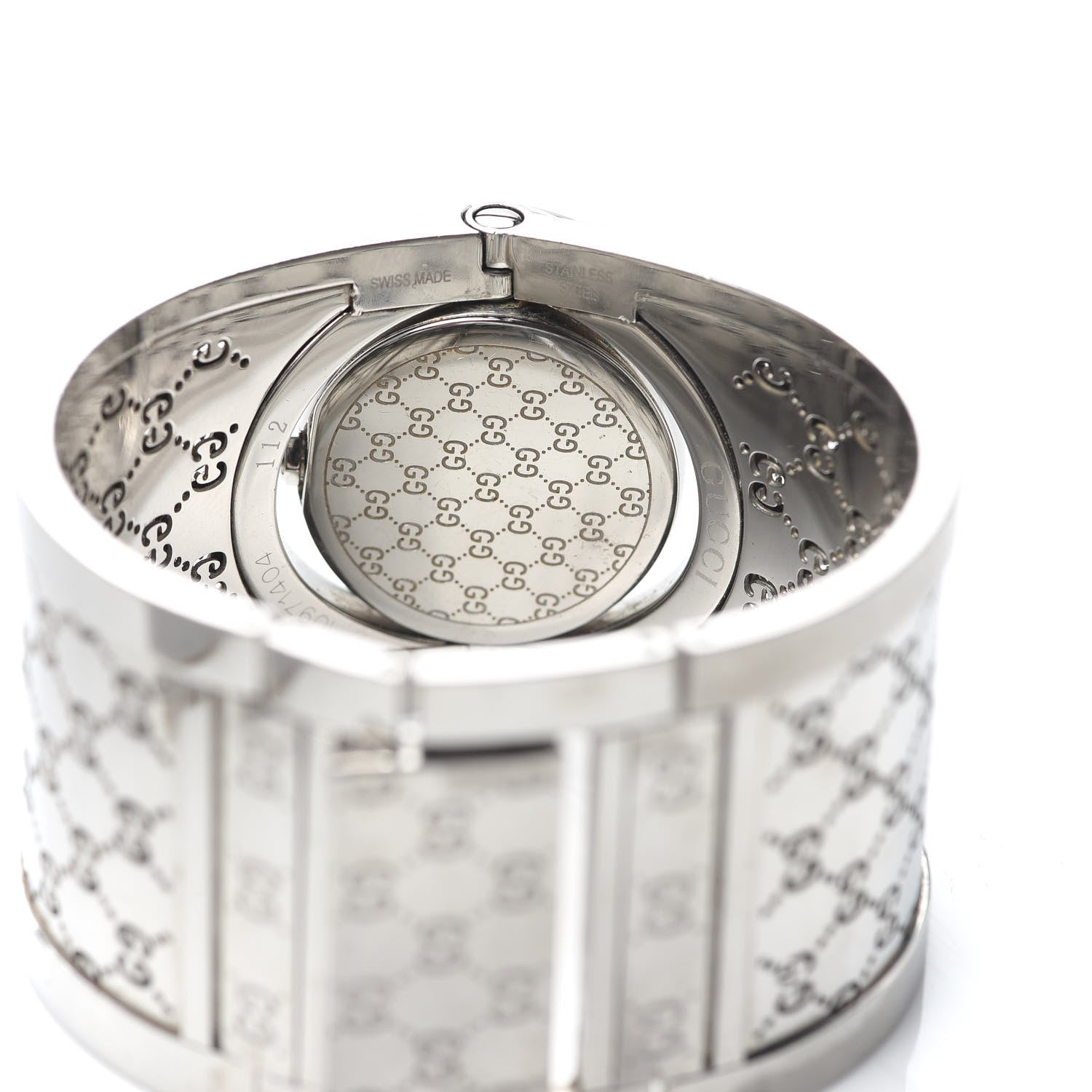 Gucci Stainless Steel 33mm Twirl Quartz Watch Brown 4 of 5