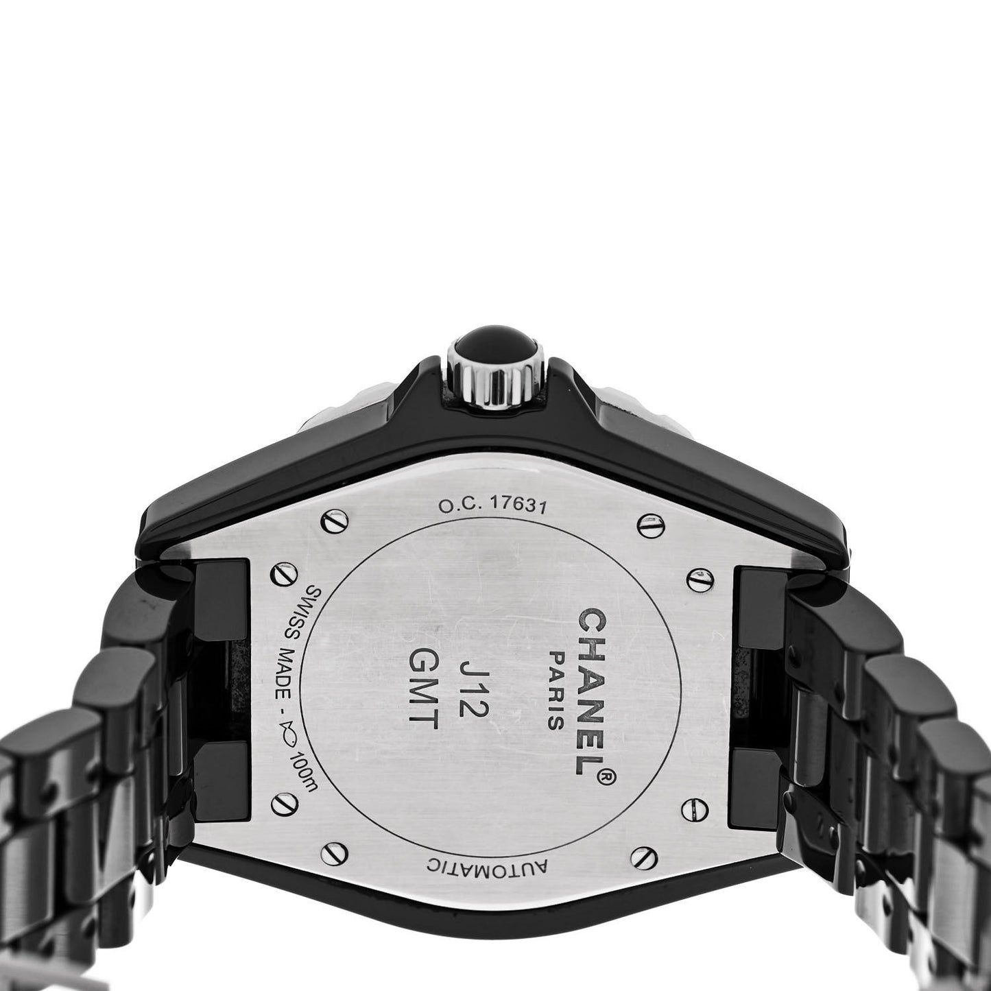 Stainless Steel Ceramic 41mm J12 GMT Automatic Watch Black