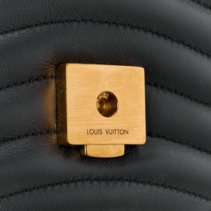 Louis Vuitton LOUIS VUITTON Calfskin New Wave Chain MM Black 8 of 15