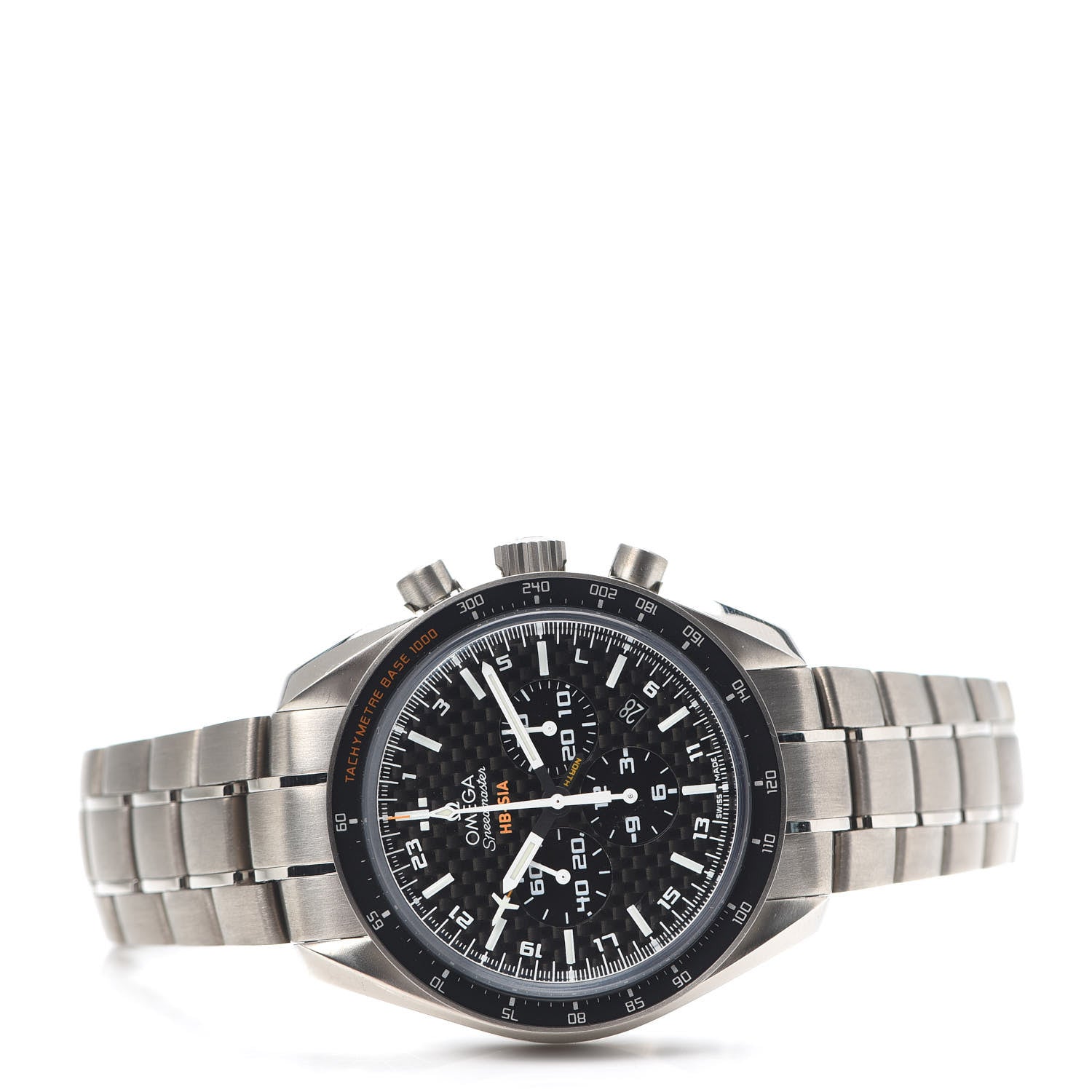 Omega Titanium 44mm Speedmaster HB-SIA Co-Axial Chronometer GMT Automatic Watch Black 321.90.44.52.01.001 2 of 6