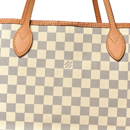 Louis Vuitton Damier Azur Neo Neverfull MM Rose Ballerine 8 of 10