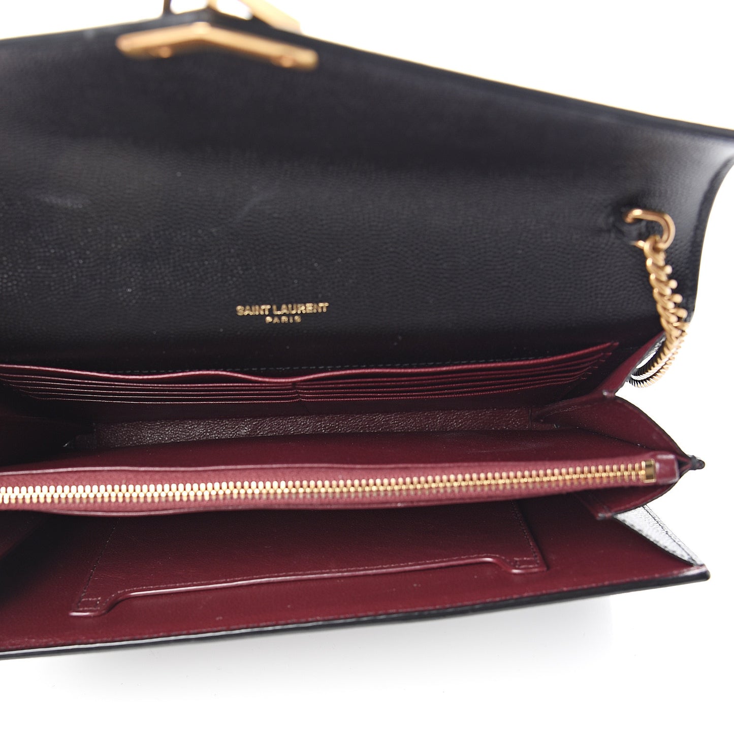 Grain De Poudre Monogram Cassandra Chain Wallet Black Rouge Legion