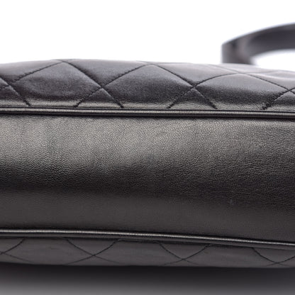 Chanel Lambskin Quilted Shopping Tote Black 10 of 14
