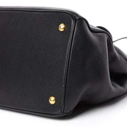Prada Vitello Daino Shopping Tote Black 7 of 19
