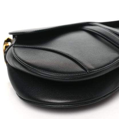 Christian Dior Calfskin Saddle Bag Black 9 of 10