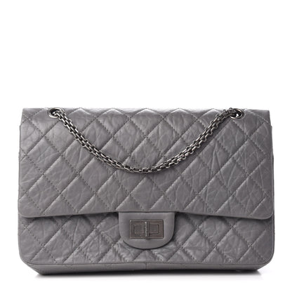 Chanel Aged Calfskin Quilted 2.55 Reissue 227 Flap Grey 1 of 11
