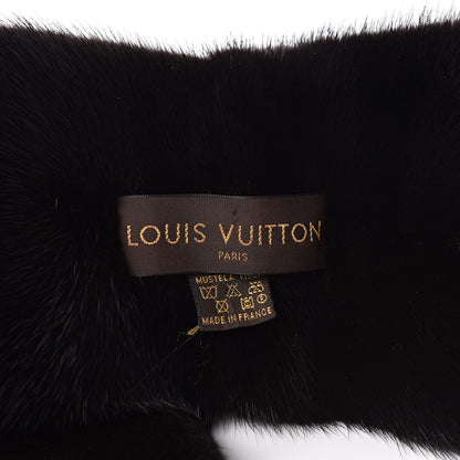 Louis Vuitton Mink Fur LV Scarf Black 4 of 5