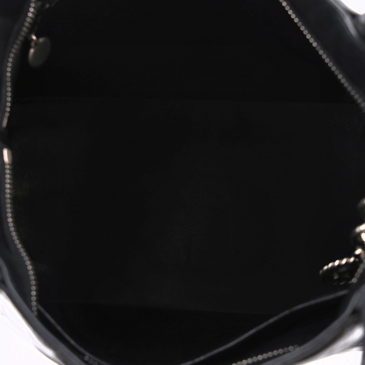 Lambskin Quilted Medallion Tote Black