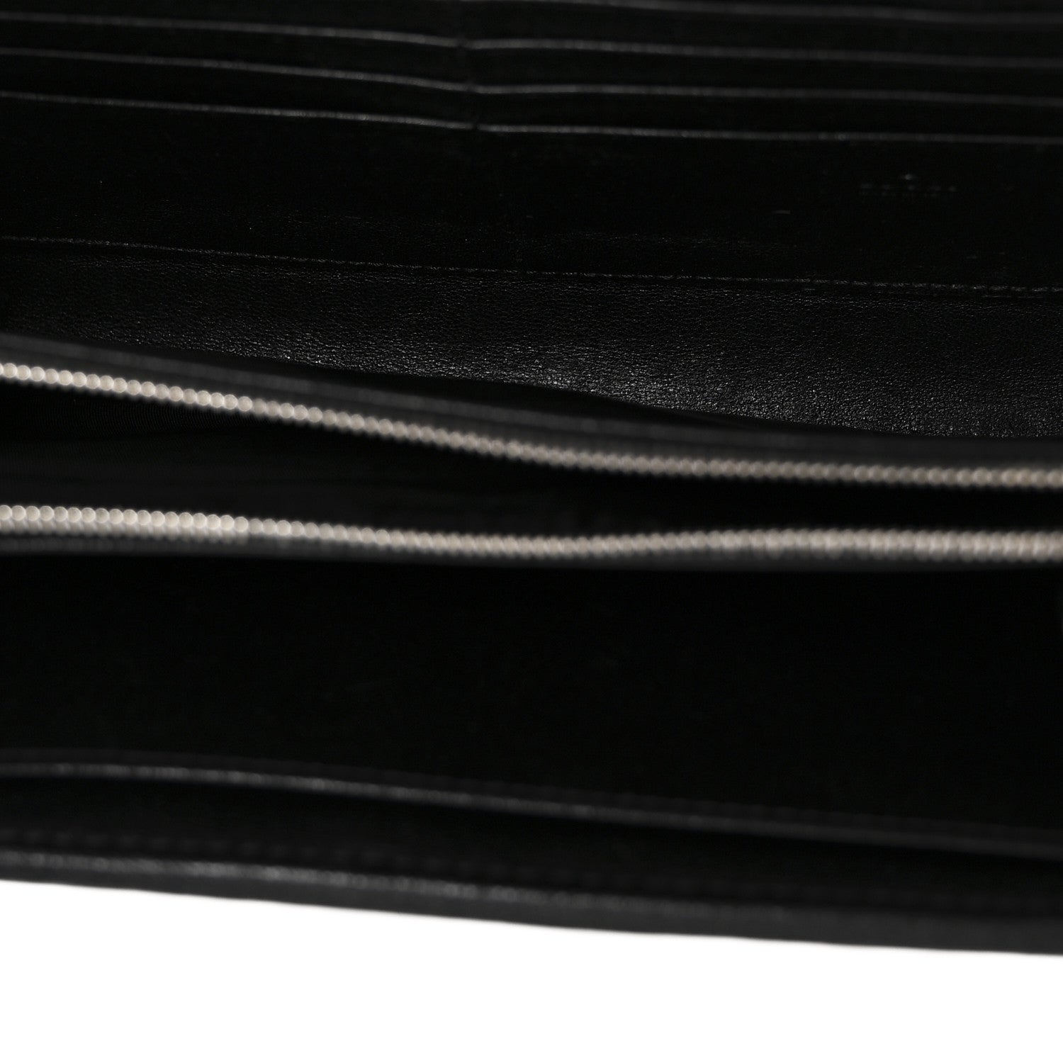 Gucci Sakai Be Green Calfskin Diagonal Stitched Blondie Wallet on Chain Black 5 of 9