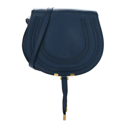 Chloe Calfskin Medium Marcie Round Crossbody Bag Navy 1 of 10