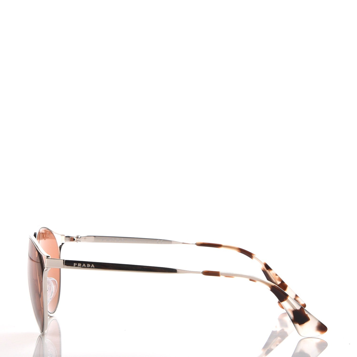 Prada Mirrored Cinema Sunglasses SPR 62S Brown 3 of 8