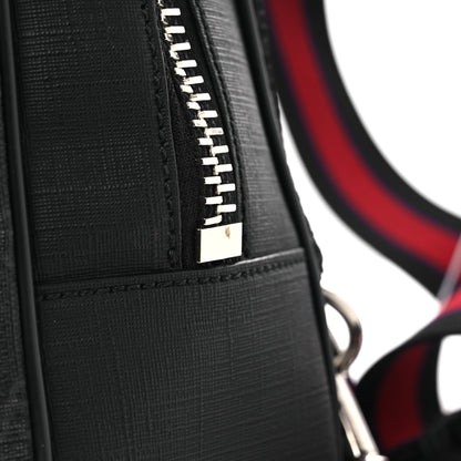 Gucci GG Supreme Monogram Web Belt Bag Black Grey 11 of 12