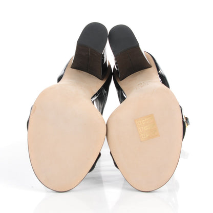 Chanel Patent CC Sandals 39 Black 5 of 7