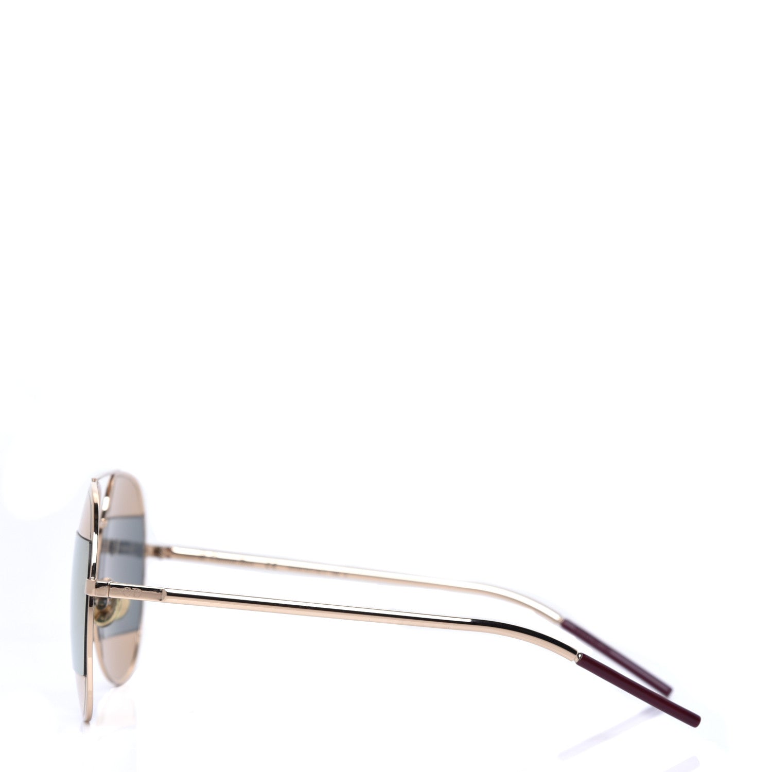 Christian Dior Metal Split 1 Aviator Sunglasses Gold 3 of 7