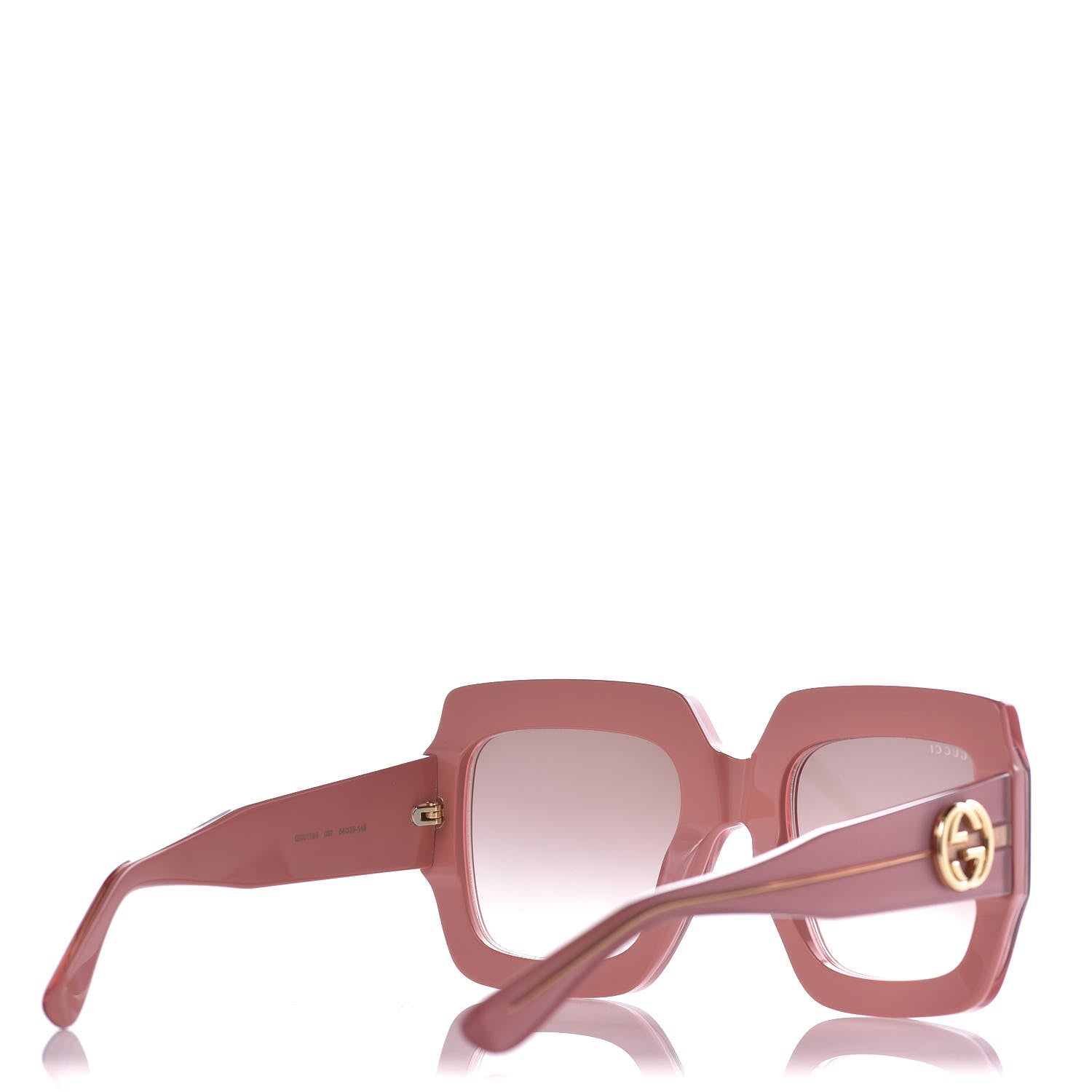 Gucci Square Frame GG0178S Sunglasses Rose Brown 4 of 7