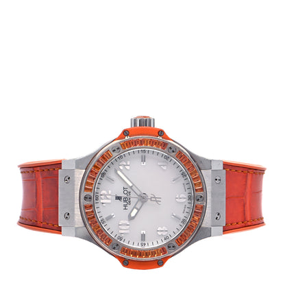 Hublot Stainless Steel Alligator Orange Sapphire 38mm Big Bang Tutti Fruitti Quartz Watch 361.SO.6010.LR.1906 2 of 4