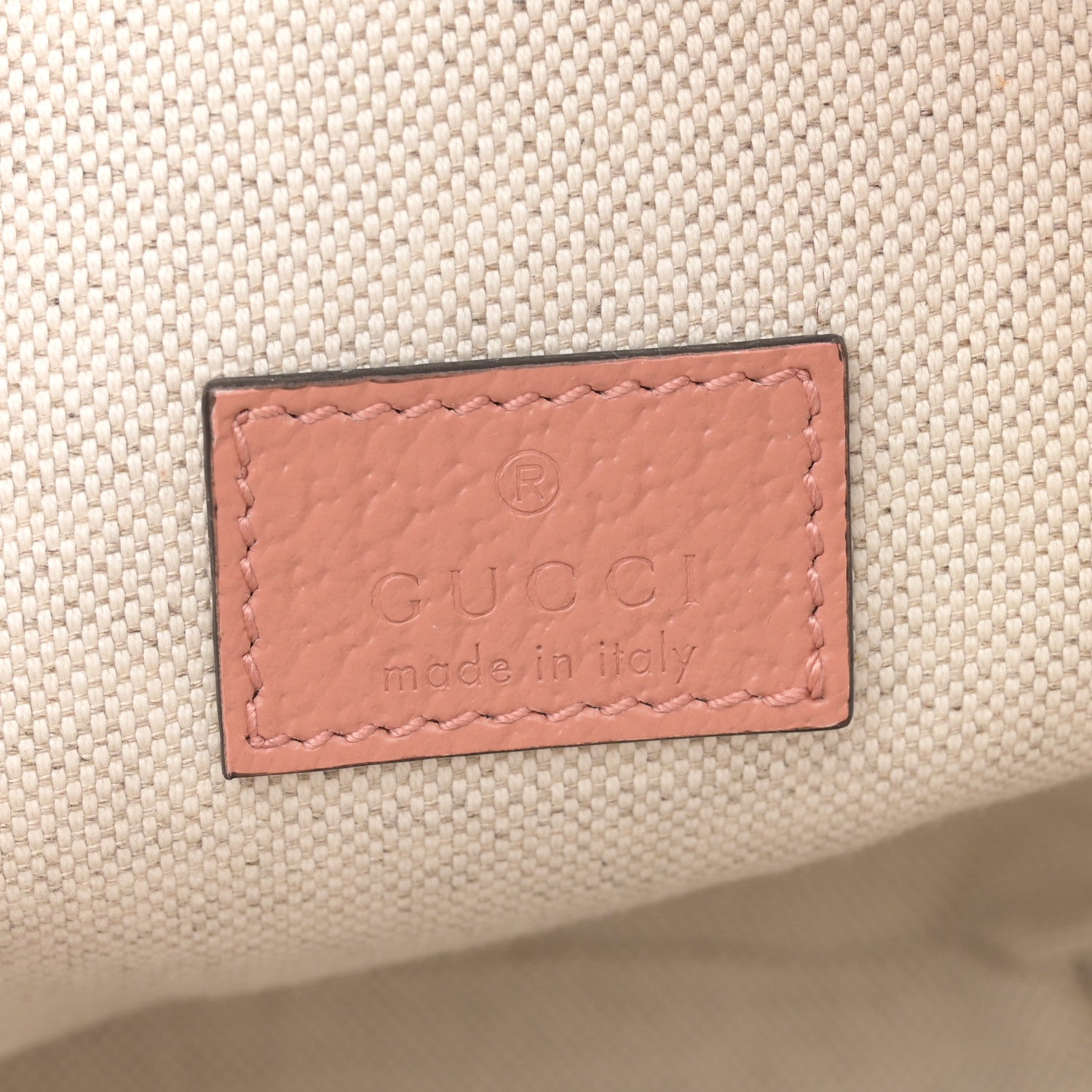 Gucci Monogram Textured Dollar Calfskin Mini Ophidia Crossbody Cloche Rose Pink 7 of 12