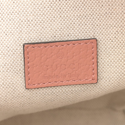 Gucci Monogram Textured Dollar Calfskin Mini Ophidia Crossbody Cloche Rose Pink 7 of 12