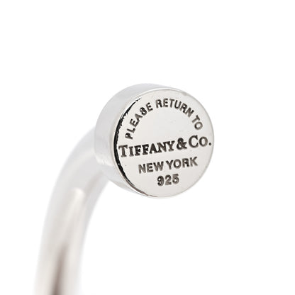 Tiffany Sterling Silver Return to Tiffany Narrow Circle Edge Cuff Bracelet 3 of 4