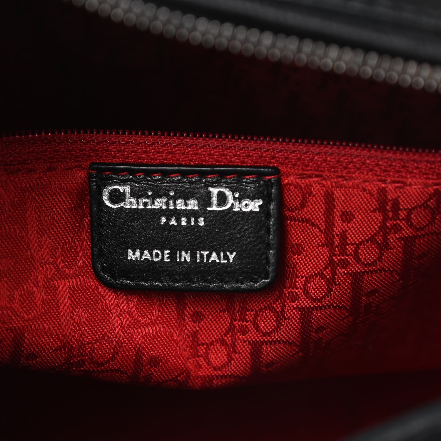 Christian Dior Lambskin Cannage Large Lady Dior Black 6 of 16