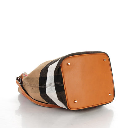 Burberry Canvas Mega Check Medium Ashby Saddle Brown 4 of 8