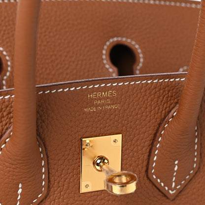 Hermes Togo Birkin 25 Gold 5 of 12