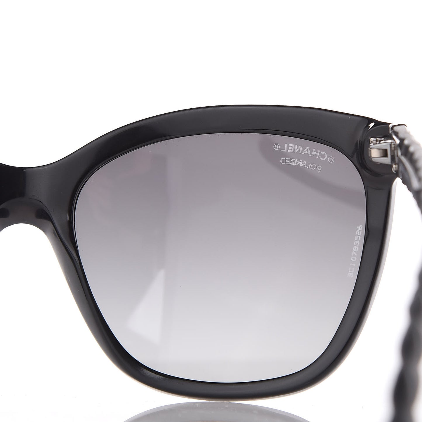 Acetate Quilted Polarized Butterfly CC Sunglasses 5288-Q Black