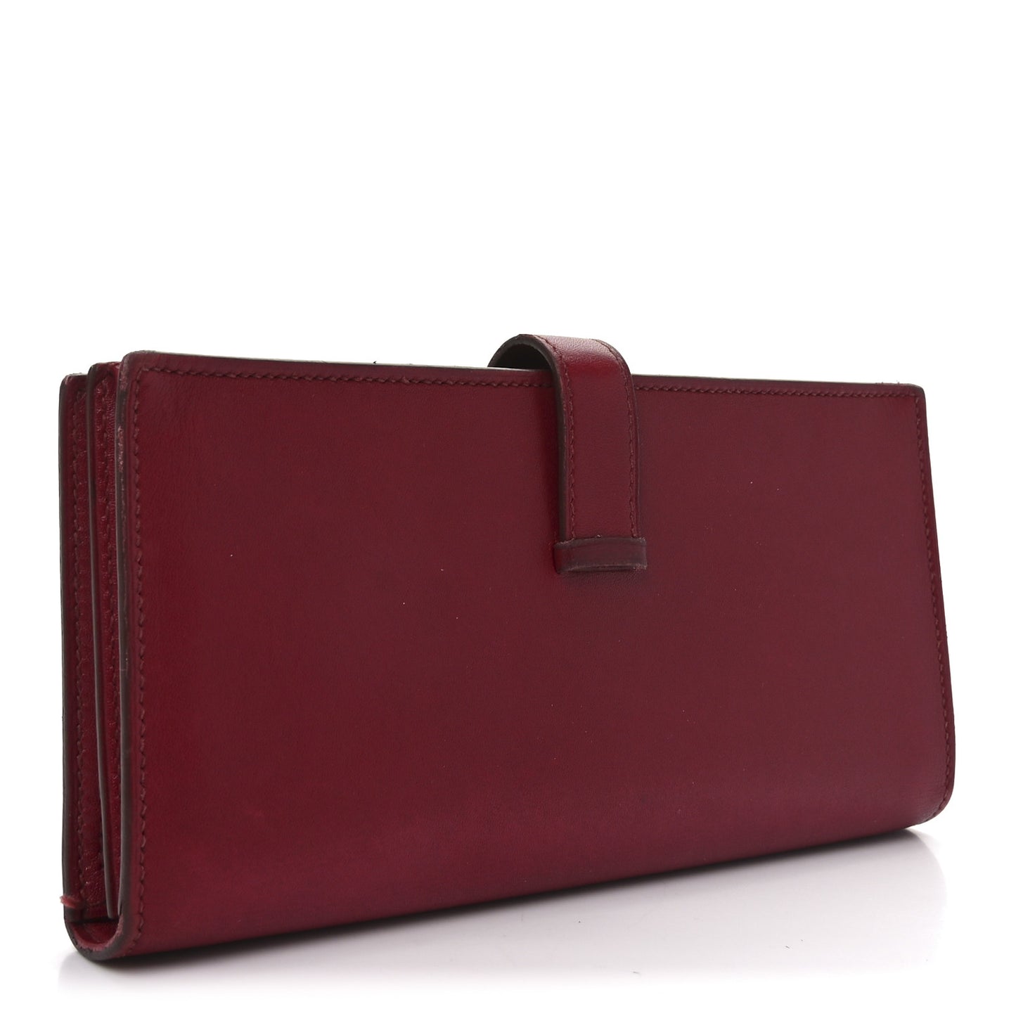 Tadelakt Bearn Gusset Wallet Rouge Vif