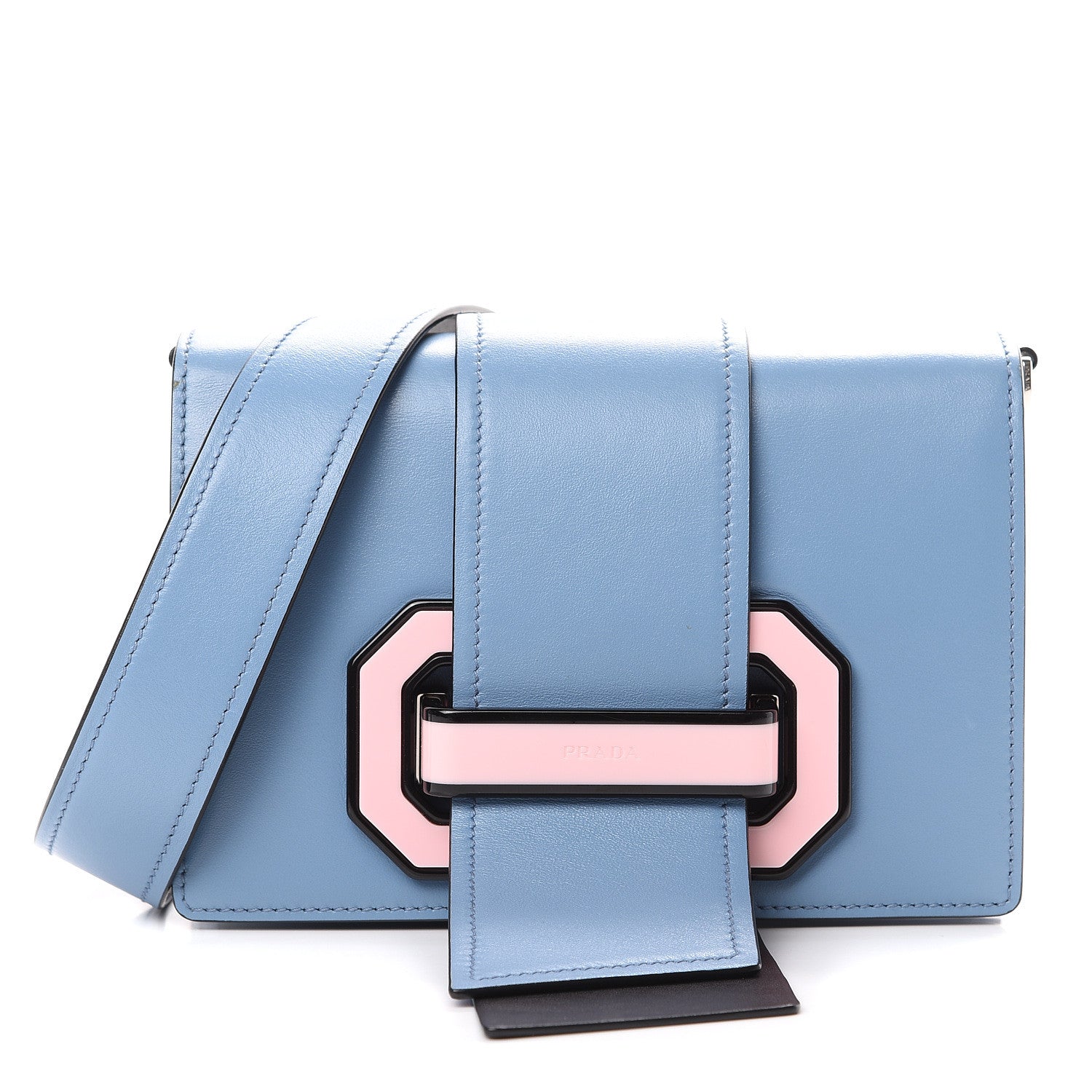 Prada City Calf Plex Ribbon Bag Astrale Rosa 1 of 9