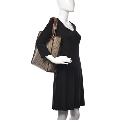 Gucci GG Plus Monogram Small Signature Web Loop Vertical Tote Light Brown 2 of 15
