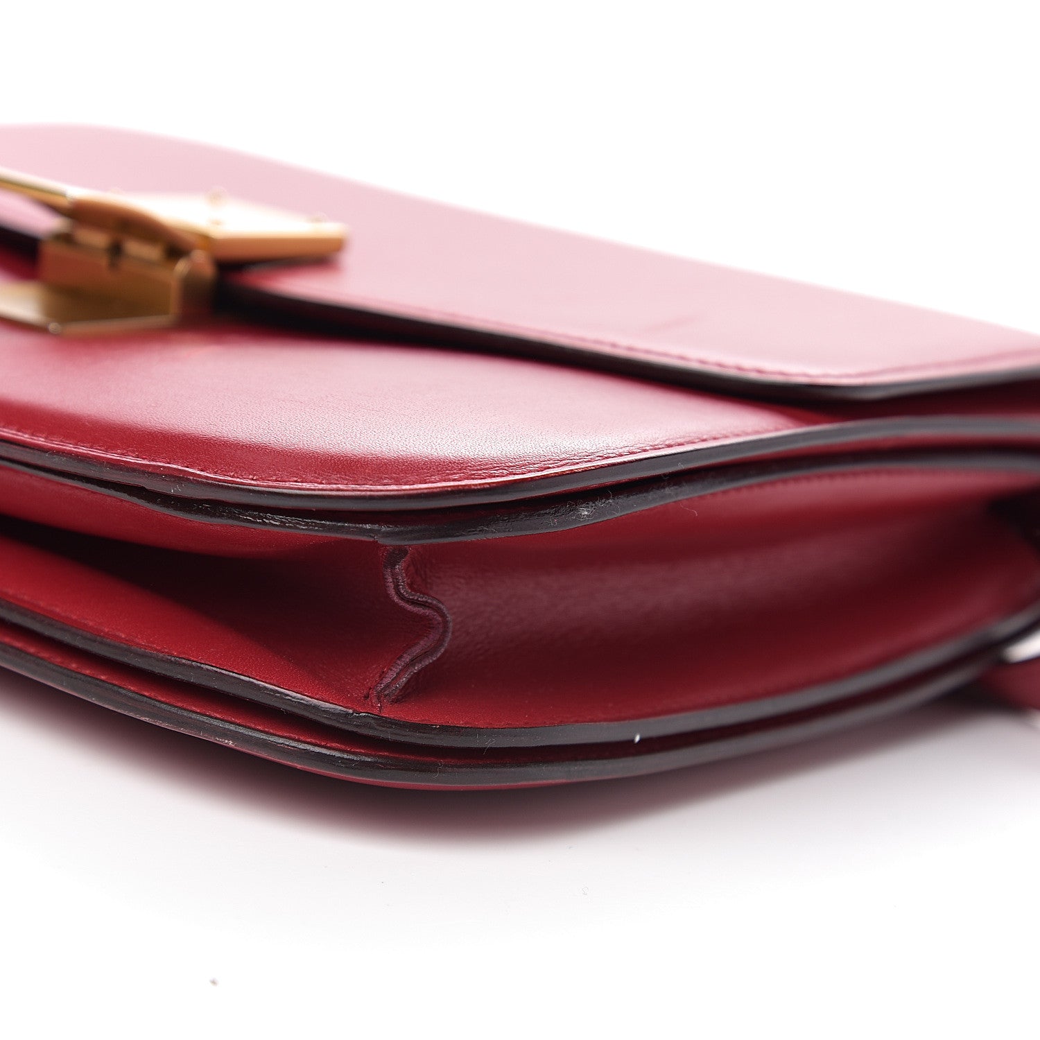 Celine Box Calfskin Medium Classic Box Flap Bag Red 18 of 18