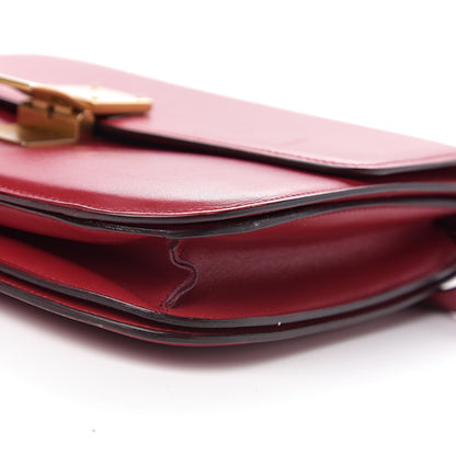 Celine Box Calfskin Medium Classic Box Flap Bag Red 18 of 18