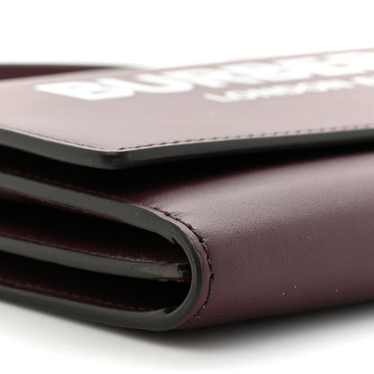 Burberry Calfskin Logo Hazelmere Wallet With Detachable Strap Deep Maroon 12 of 13